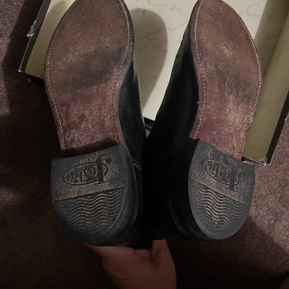 Justin Boots Black Leather Western Boots - Picture 11 of 11